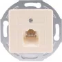 SHIVERPEAKS S/CONN maximum connectivity UAE RJ45 inbouw netwerkdoos 1x8 met centraalplaat en metalen montagering, zuiverwit 74221-1-50-UNI
