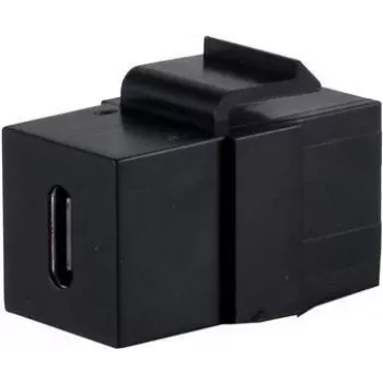 SHIVERPEAKS S/CONN maximum connectivity USB-C 3.1 Keystone-adapter, 10Gbps, bus naar bus, zwart (08-10040)