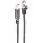 SHIVERPEAKS USB-A naar RJ45 Gigabit Ethernet adapterkabel, 7,5 m, aluminium, zwart BS14-52065