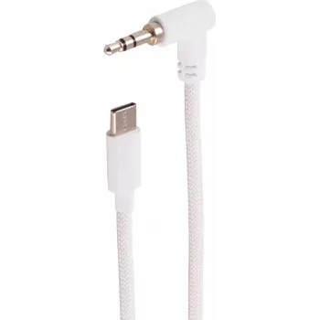SHIVERPEAKS USB-C naar 3,5 mm haakse audiokabel, TRS, wit, 3m BS14-06046