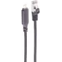 SHIVERPEAKS USB-C naar Gigabit Ethernet adapterkabel, 2m, aluminium, zwart (BS14-51035)