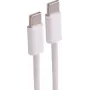 SHIVERPEAKS USB-C naar USB-C 2.0 240W PD 3.1 gevlochten textiel oplaadkabel, wit, 1,5m (BS14-22156)