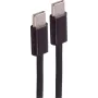 SHIVERPEAKS USB-C naar USB-C gevlochten oplaadkabel 2,5m 60W PD zwart BS14-21255