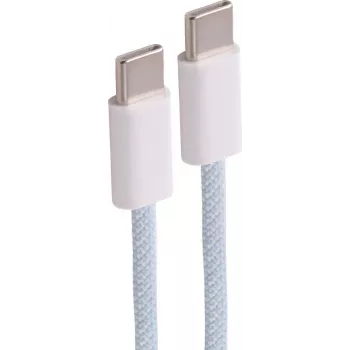 SHIVERPEAKS USB-C naar USB-C oplaadkabel 240W PD, USB 2.0, 1,8m, gevlochten textiel, blauw BS14-22181