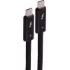 SHIVERPEAKS USB-C naar USB-C Thunderbolt 5 UltraFlex kabel, 240W, 2m, zwart BS13-75035