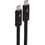 SHIVERPEAKS USB-C naar USB-C Thunderbolt 5 UltraFlex kabel, 240W, 2m, zwart BS13-75035