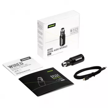 Shure MVX2UG2 digitaal audio-interface XLR naar USB