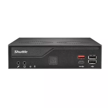 Shuttle DH810S slimme pc barebone, S1851 (Intel H810), DDR5, DisplayPort, HDMI, M.2, GbE LAN, 8x USB, COM