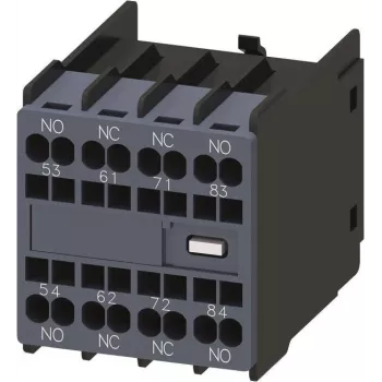 SIEMENS hulpschakelaarblok 2NO+2NC, maat S00/S0, schroefklemmen, 3RH2911 serie 3RH29112GA22