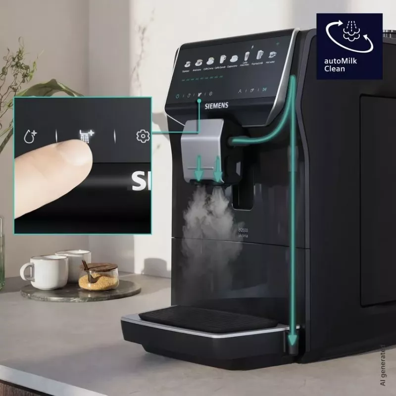 Siemens EQ500 iAroma TP553E07 koffieautomaat, pianolak zwart
