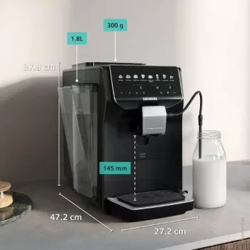 Siemens EQ500 iAroma TP553E07 koffieautomaat, pianolak zwart