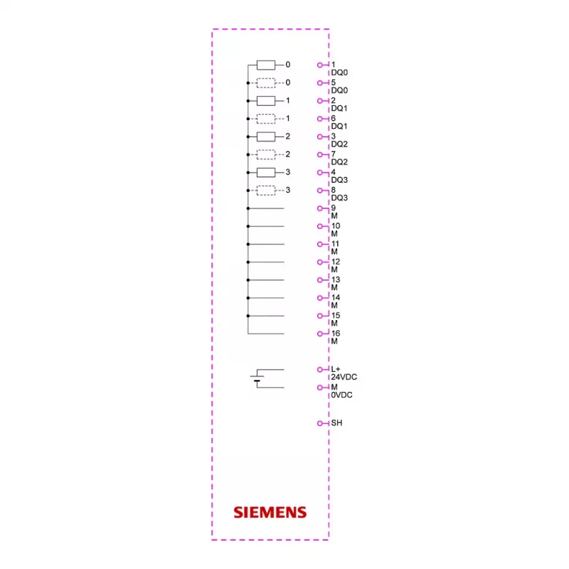 SIEMENS SIMATIC ET 200SP digitaal uitgangsmodule DQ 4x24VDC/2A ST (6ES7132-6BD21-0BA0)