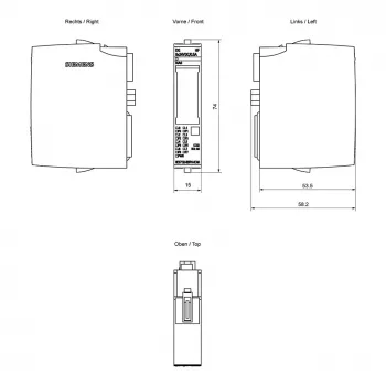 Siemens SIMATIC ET 200SP digitaal uitgangsmodule DQ 8x24VDC 6ES7132-6BF01-0CA0