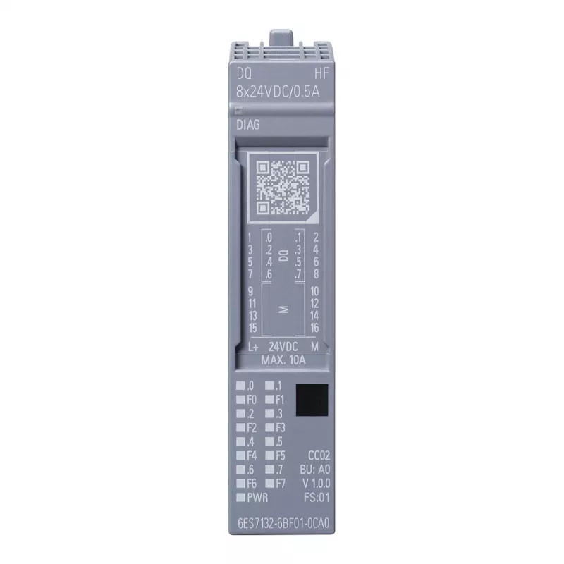 Siemens SIMATIC ET 200SP digitaal uitgangsmodule DQ 8x24VDC 6ES7132-6BF01-0CA0