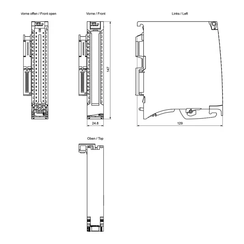 Siemens SIMATIC S7-1500 6ES7521-1BH10-0AA0 digitale ingangsmodule DI 16x 24V DC
