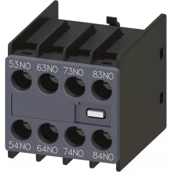 Siemens SIRIUS 3RH2 hulpschakelaarblok, 4 maakcontacten, frontmontage, schroefklemmen, 3RH2911-1GA40