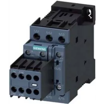 SIEMENS SIRIUS 3RT2026-1BB44 magneetschakelaar, 3-polig, 25 A, 11 kW, 24 V DC spoel, schroefklemmen