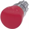 Siemens SIRIUS ACT noodstop-drukknop, paddenstoelkop, trekontgrendeling, metalen frontring, rood, 22mm inbouw, 3SU1050-1HA20-0AA0