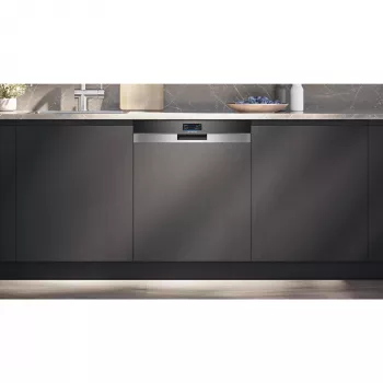 SIEMENS SN57TS00CE iQ700 volledig geïntegreerde vaatwasser (gebürstet roestvrijstaal/zwart, 60 cm, Home Connect)