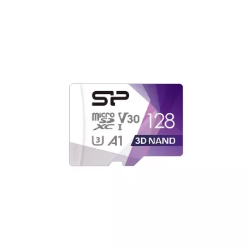 Silicon Power 128GB Superior Pro microSDXC UHS-I U3 V30 A1 geheugenkaart met SD-adapter