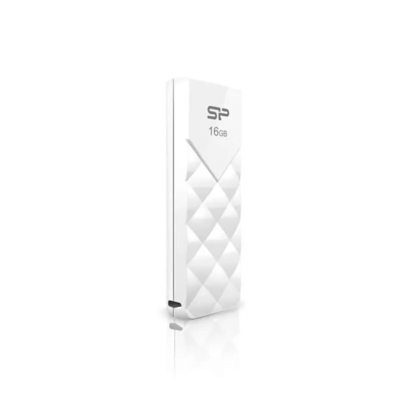 Silicon Power 16GB USB 2.0 flashdrive, intrekbaar design zonder dop, wit