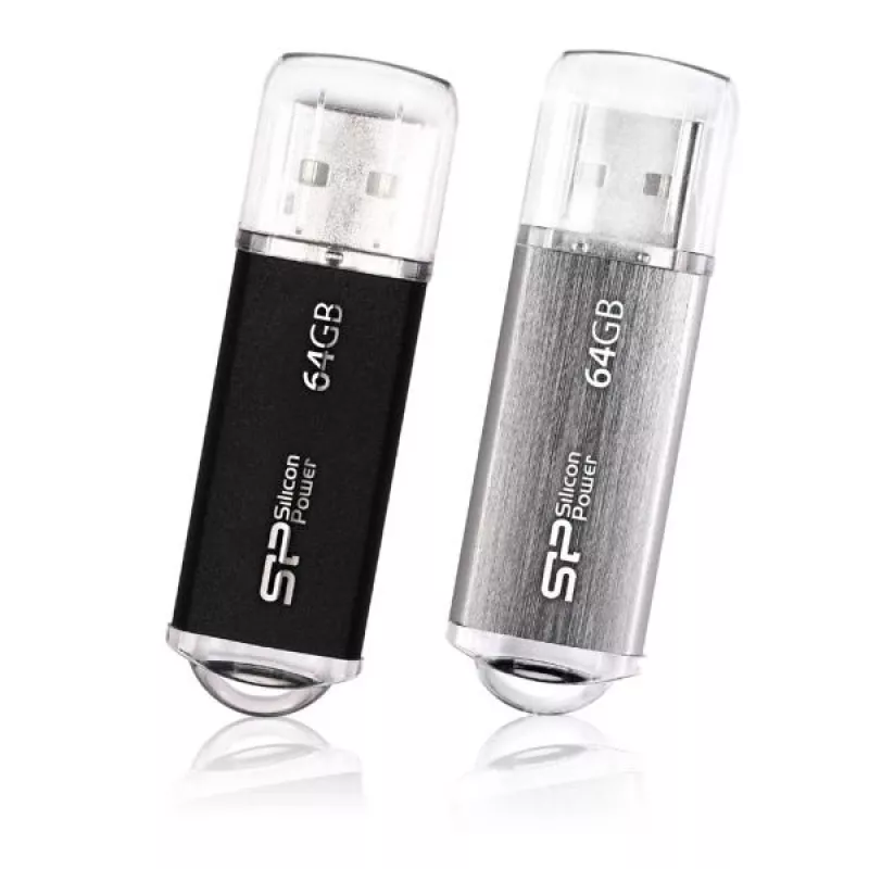 Silicon Power Ultima II i-Series USB-stick 64GB, zwart (SP064GBUF2M01V1K)