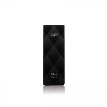 Silicon Power Blaze B20 64GB USB 3.2 Gen 1 flashdrive, intrekbare USB-A, zwart