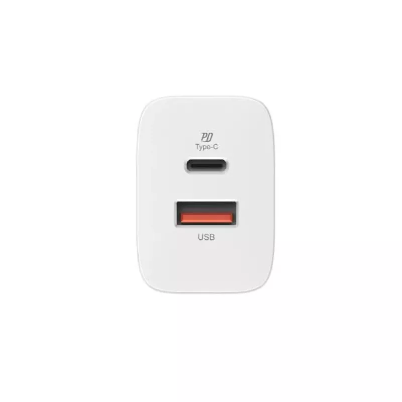 Silicon Power Boost Charger QM16 20W reislader, USB-A + USB-C, EU/US/UK/AU-stekkers, wit