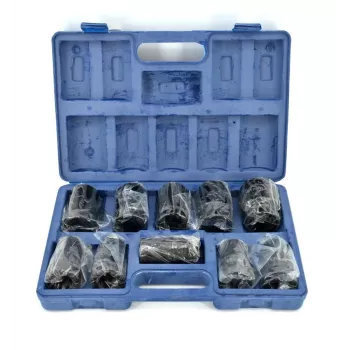 SILVER impact dopsleutelset 1 inch 10 stuks 17-41mm