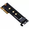SilverStone ECM25-V2 M.2 NVMe SSD naar PCIe Gen3 x4 adapterkaart met full-height- en low-profile-brackets