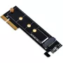 SilverStone ECM25-V2 M.2 NVMe SSD naar PCIe Gen3 x4 adapterkaart met full-height- en low-profile-brackets