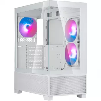 SilverStone Lucid 05 wit 270° panoramisch glasontwerp mid-tower behuizing