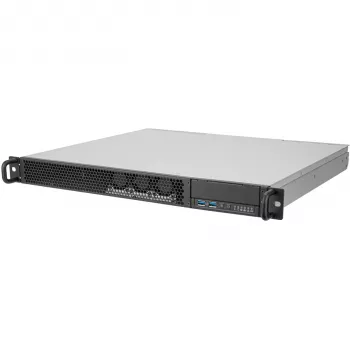 SilverStone RM100 1U Rackmount behuizing - Mini-ITX, staal, zwart