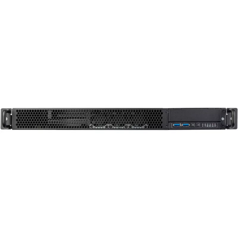 SilverStone RM100 1U Rackmount behuizing - Mini-ITX, staal, zwart
