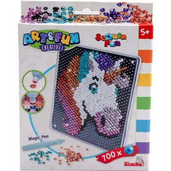 SIMBA-DICKIE Art & Fun Sequin Unicorn knutselset