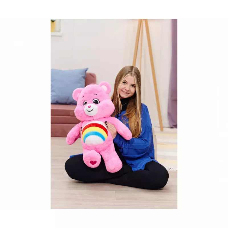 SIMBA-DICKIE Care Bears Cheer Bear knuffel 60 cm roze regenboog