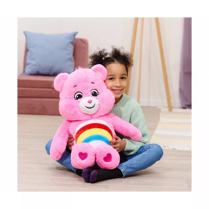SIMBA-DICKIE Care Bears Cheer Bear knuffel 60 cm roze regenboog