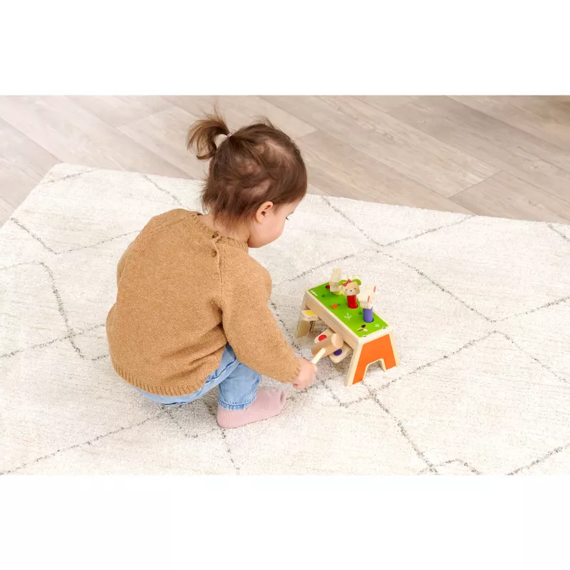 SIMBA-DICKIE Pop-Up Hamerspel – houten speelgoed met 16 delen en pop-up figuren