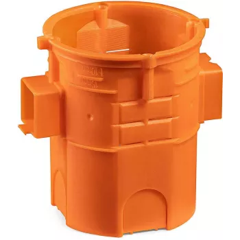SIMET S60GF inbouw aftakdoos, verbindbaar, extra diep, 60 mm, oranje