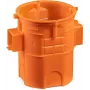 SIMET S60GF inbouw aftakdoos, verbindbaar, extra diep, 60 mm, oranje