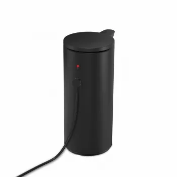 simplehuman ST1084 sensor-zeepdispenser, zwart RVS, 266 ml, aanraakloos automatisch, infrarood bewegingssensor, instelbare hoeveelheid, verstoppingvrije pomp, vingerafdrukbestendig