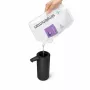 simplehuman ST1084 sensor-zeepdispenser, zwart RVS, 266 ml, aanraakloos automatisch, infrarood bewegingssensor, instelbare hoeveelheid, verstoppingvrije pomp, vingerafdrukbestendig