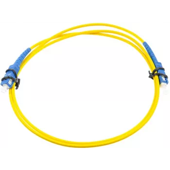 1 m single-mode SC/UPC naar SC/UPC simplex glasvezel-patchkabel, LSZH, geel