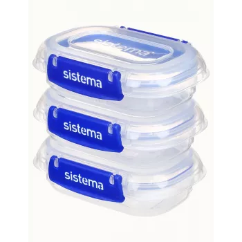 Sistema Plastics 881523 rechthoekige bewaardoos 0,18L transparant 88mm
