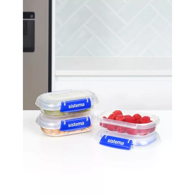 Sistema Plastics 881523 rechthoekige bewaardoos 0,18L transparant 88mm