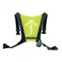 Skateflash reflecterend veiligheidshesje zwart groen nylon one size fiets
