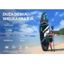SKATINGER grijze opblaasbare stand-up paddleboard voor sport 350x89x15 cm