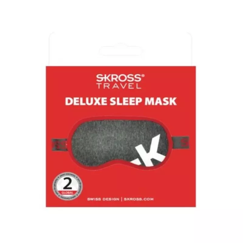Skross Deluxe slaapmasker donkergrijs