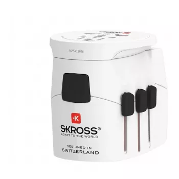 SKROSS Pro Light witte reisadapter