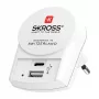 SKROSS Pro+ USB AC30PD wereldreisadapter met 30W USB-C PD en USB-A